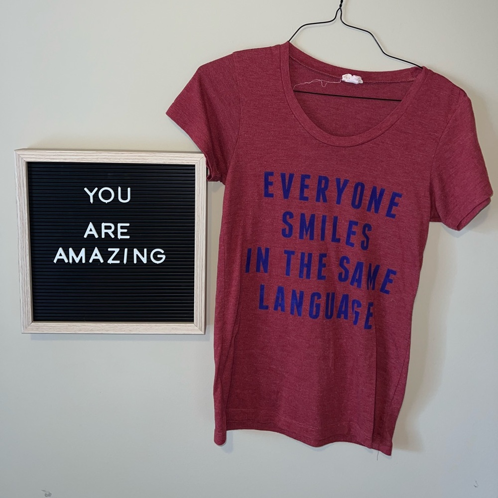 “Everyone Smiles in the Same Language” Tee